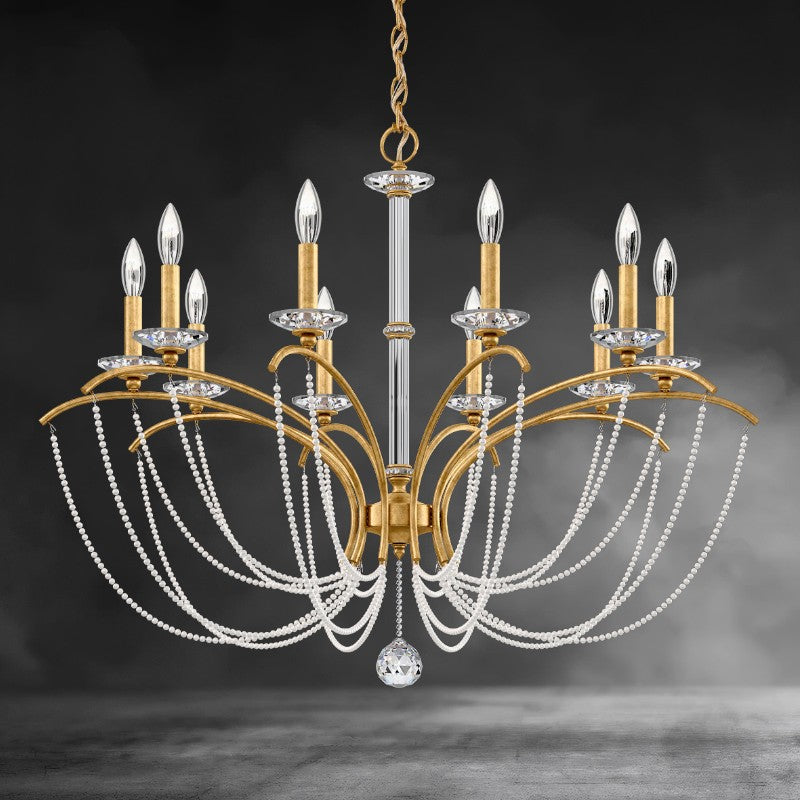 Priscilla Crystal Candlestick Chandelier 36"